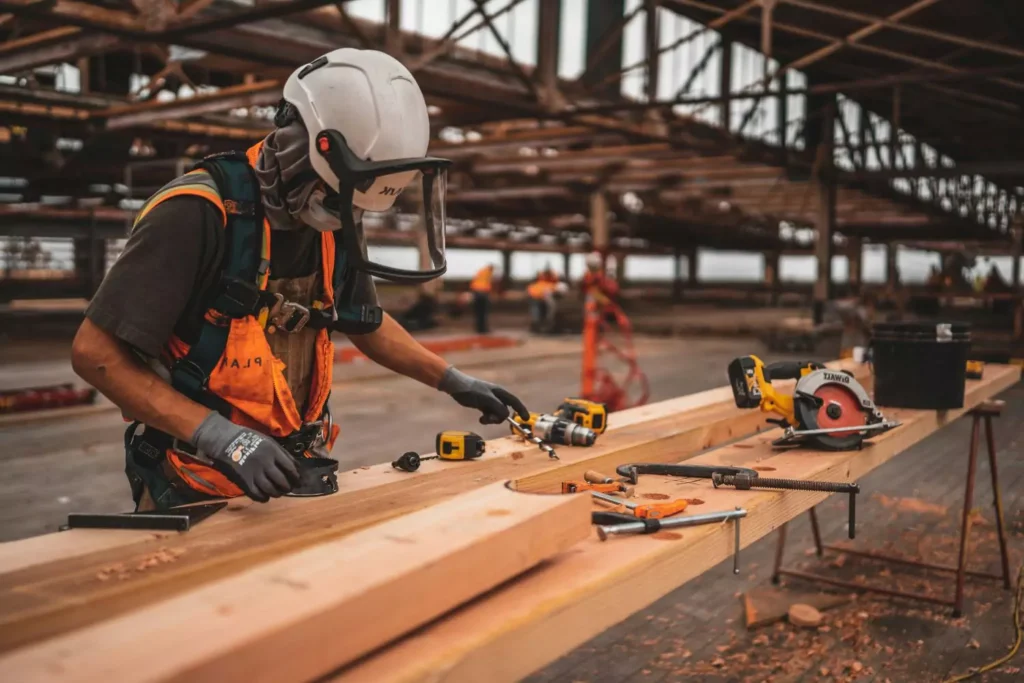 a construction worker, working for the Lord